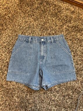 Women’s High-Waist Light Blue Denim Women’s Shorts by Moda INTL